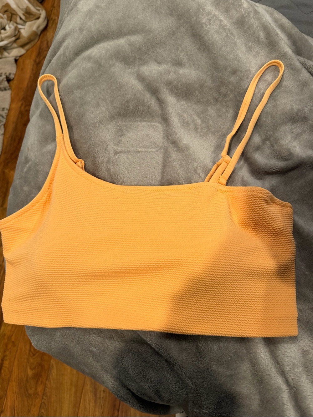 Old Navy Peach Textured Cropped Cami